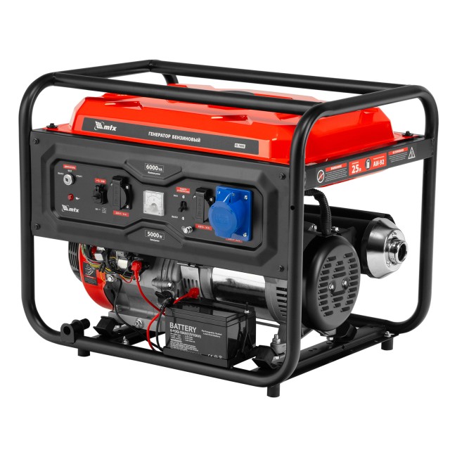 Генератор бензиновый RS-7000E, 6 кВт, 230В, электростартер MTX