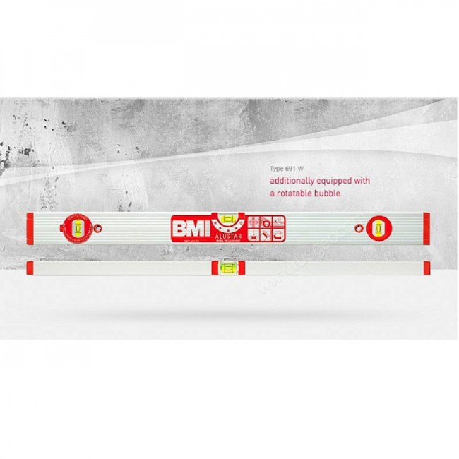 Строительный уровень BMI Alustar 691W 80 см Строительный уровень BMI Alustar 691W 80 см