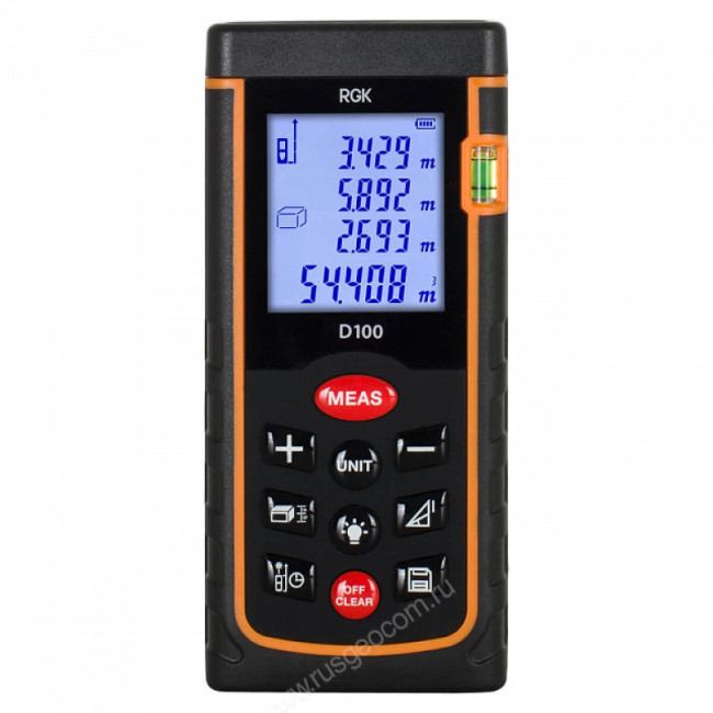 Лазерный дальномер RGK D100 (с поверкой)