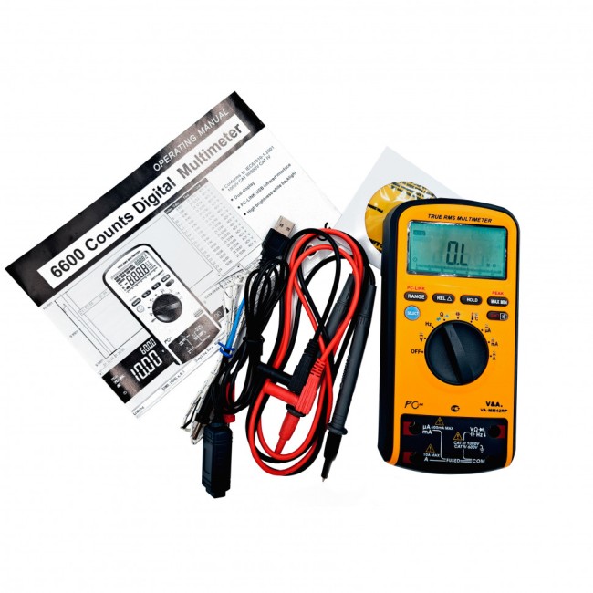 Мультиметр цифровой с повышенной защитой VA-ММ42RP Мультиметр цифровой с повышенной защитой VA-ММ42RP