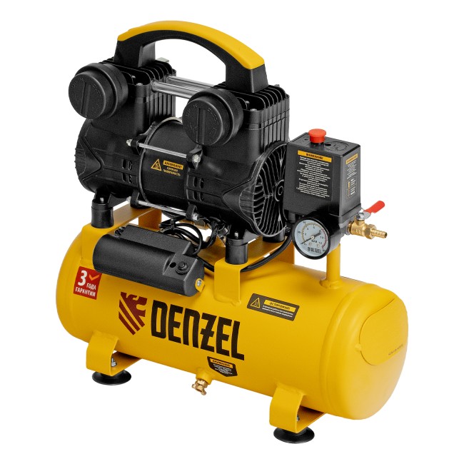 Компрессор безмасляный малошумный DLP-950/10 Denzel
