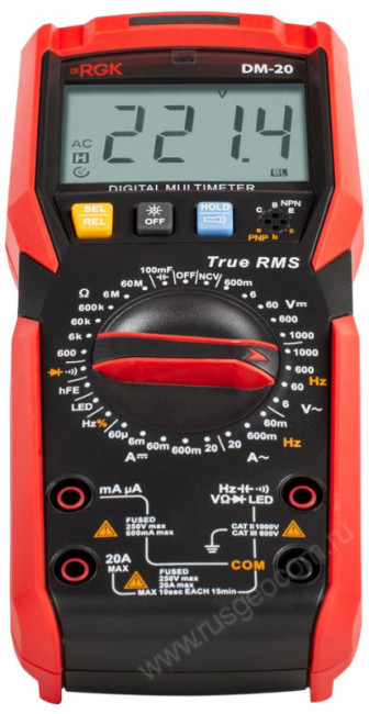 Мультиметр RGK DM-20 с поверкой Мультиметр RGK DM-20 с поверкой