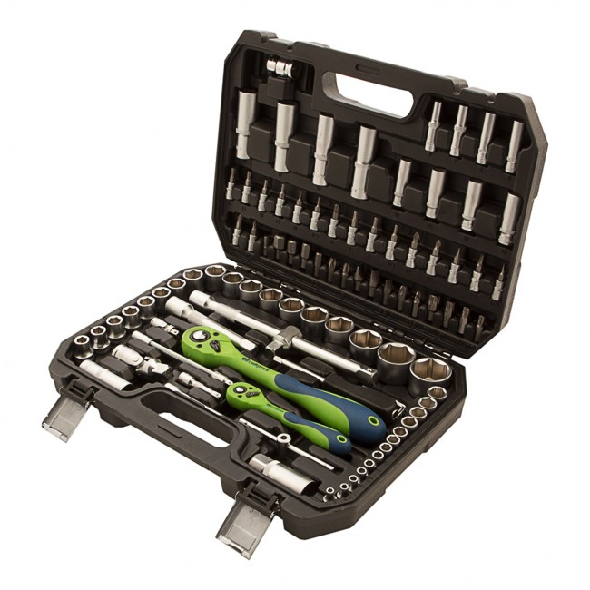 Набор инструментов 1/2", 1/4" CrV 94 предмета Сибртех