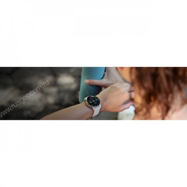 Часы Garmin Venu 2 Plus серый с серым безелем и кожаным ремешком