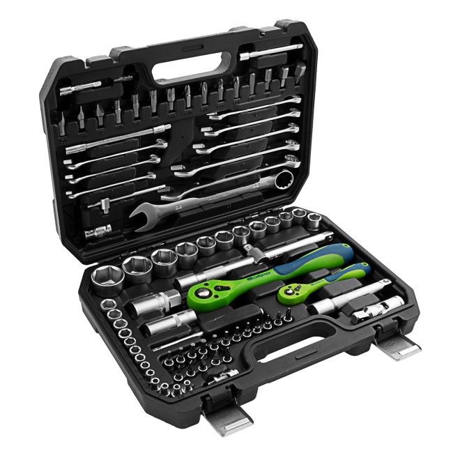 Набор инструментов 1/2", 1/4" CrV 82 предмета Сибртех