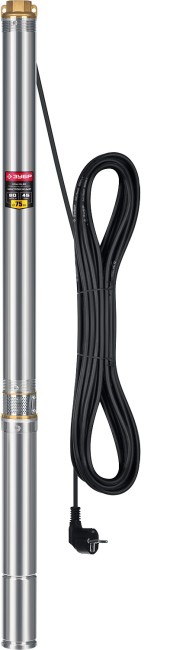 Насос скважинный центробежный НСЦ-75-80 ЗУБР 1000 Вт, 80 м напор