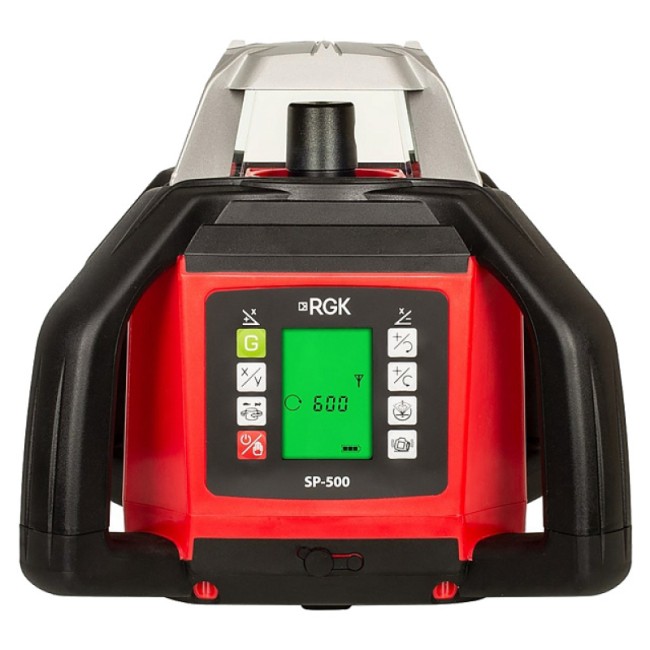 Комплект: ротационный нивелир RGK SP-500 + элевационный штатив RGK SH-170 Комплект: ротационный нивелир RGK SP-500 + элевационный штатив RGK SH-170