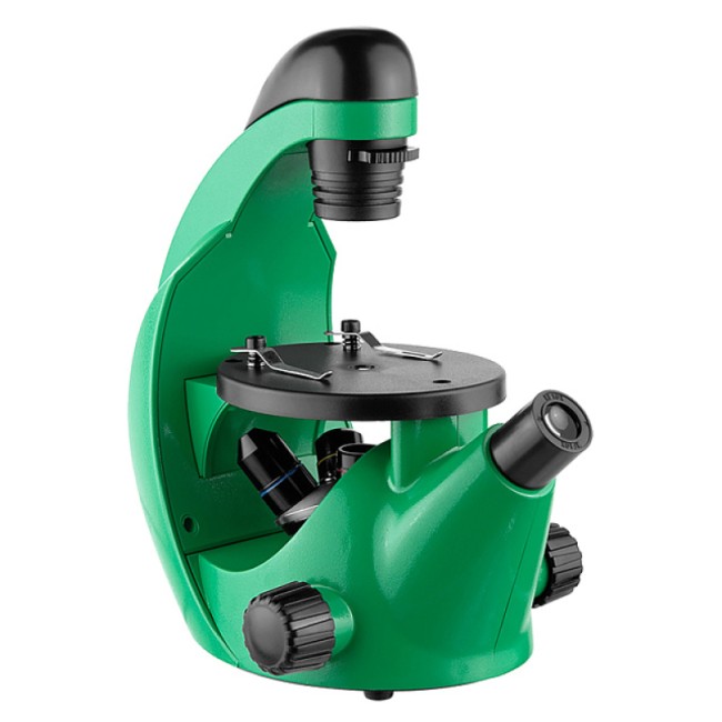 Микроскоп школьный Микромед Эврика 40x-320x инвертированный (лайм) Микроскоп школьный Микромед Эврика 40x-320x инвертированный (лайм)