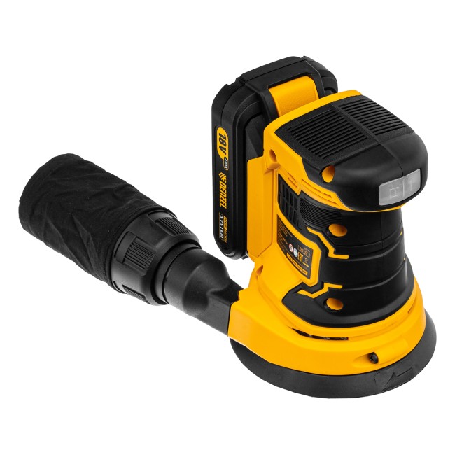 Машина шлифовальная эксцентриковая аккумуляторная COS-125 Denzel