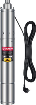 Скважинный насос винтовой НСВ-75-90 ЗУБР 550 Вт, 90 м напор Скважинный насос винтовой НСВ-75-90 ЗУБР 550 Вт, 90 м напор