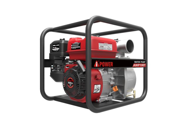 Бензиновая мотопомпа для грязной воды A-iPower AWP100T