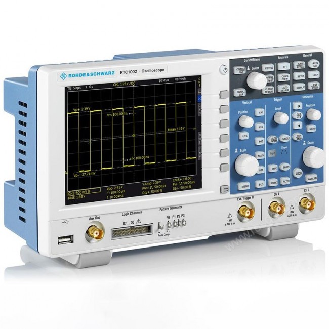Осциллограф Rohde Schwarz RTC1002  MAX, 2 канала, 100 МГц, генератор Осциллограф Rohde Schwarz RTC1002  MAX, 2 канала, 100 МГц, генератор