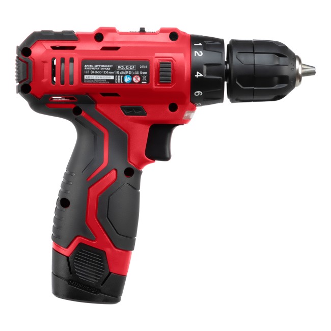 Дрель-шуруповерт аккумуляторная MCDL-12-02P 2 акк. MTX