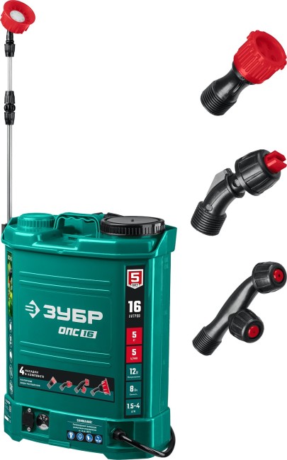 Опрыскиватель аккумуляторный ОПС-16 ЗУБР 16 л Опрыскиватель аккумуляторный ОПС-16 ЗУБР 16 л