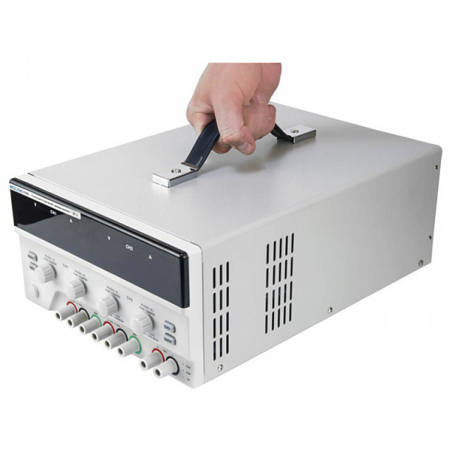 Трёхканальный линейный источник питания с цифровым управлением МЕГЕОН 37305 Трёхканальный линейный источник питания с цифровым управлением МЕГЕОН 37305