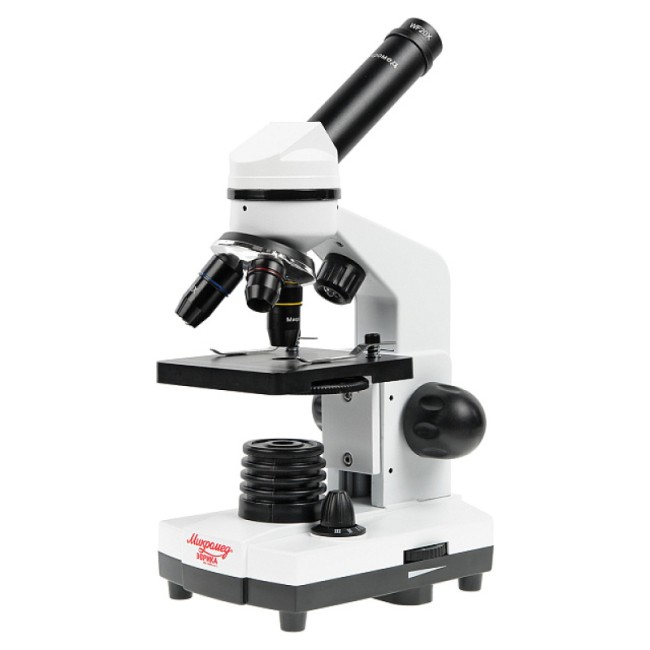 Микроскоп школьный Микромед Эврика 40x-1600x (вар. 2) с видеоокуляром Микроскоп школьный Микромед Эврика 40x-1600x (вар. 2) с видеоокуляром