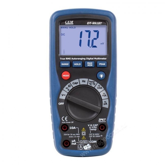 Профессиональный мультиметр CEM DT-9918T