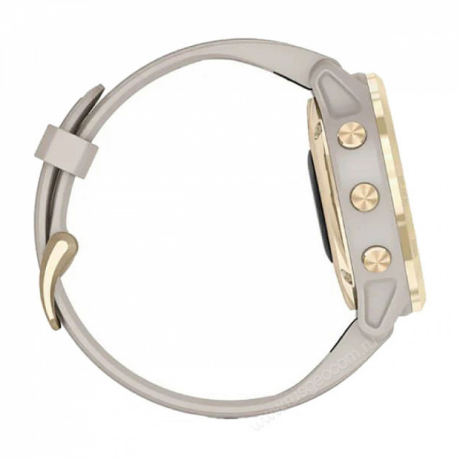 Часы Garmin Fenix 6S Pro Solar золотистый с песочным ремешком