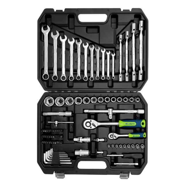 Набор инструментов 1/2", 1/4" 89 предметов Сибртех