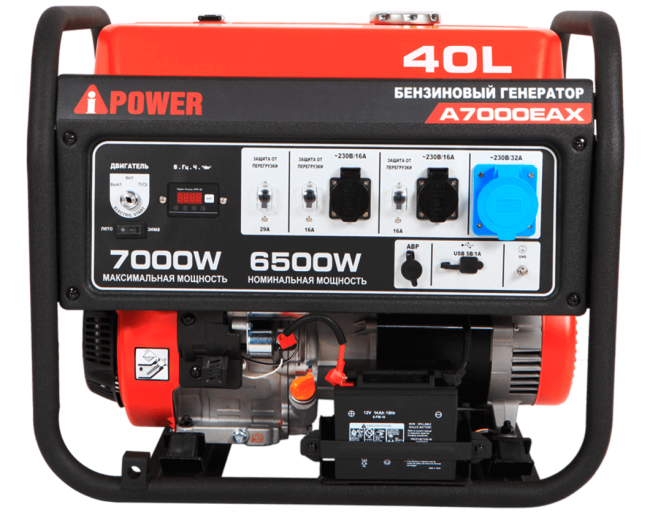 Бензиновый генератор A-iPower A7000EAX + блок автозапуска A-iPower 230 В, 50 А + A-iPower L Бензиновый генератор A-iPower A7000EAX + блок автозапуска A-iPower 230 В, 50 А + A-iPower L
