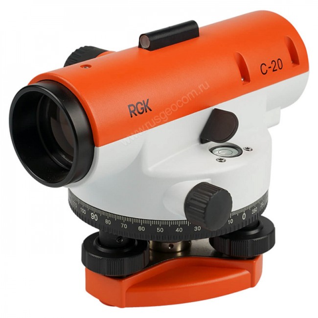 Комплект оптический нивелир RGK C-20 с поверкой + штатив S6-N + рейка AMO S5 Комплект оптический нивелир RGK C-20 с поверкой + штатив S6-N + рейка AMO S5