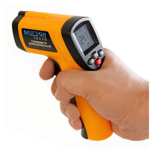 Бесконтактный инфракрасный термометр (пирометр) МЕГЕОН 16550