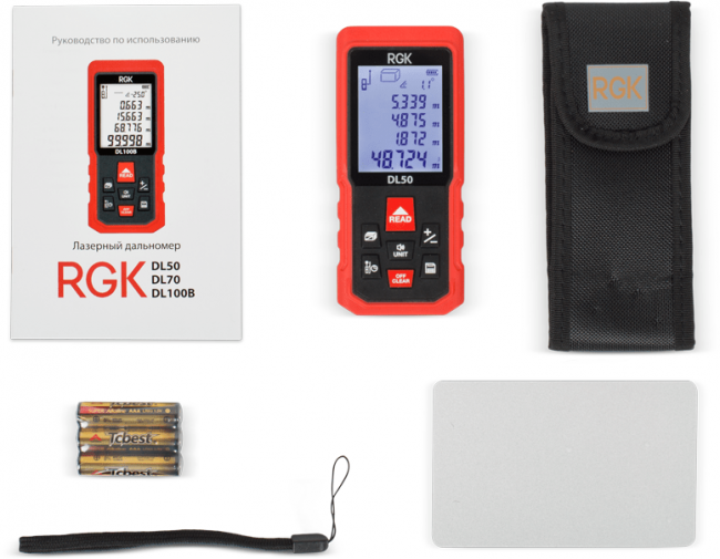 Лазерный дальномер RGK DL50