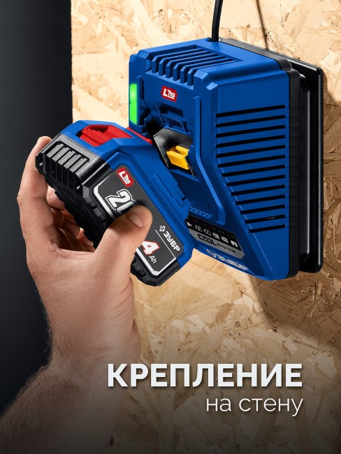 Зарядное устройство для LMS АКБ, TC-20-1 ЗУБР Turbo CHARGE, 20 В, 1 порт, 1 х 6 А