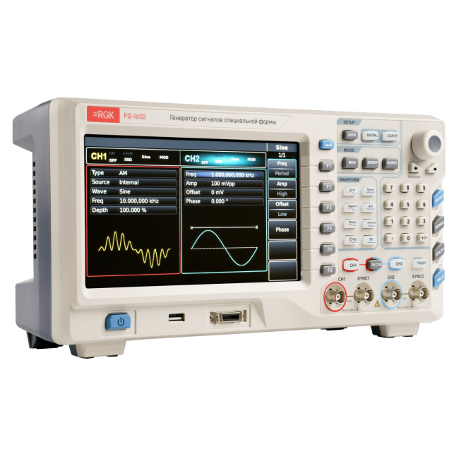 Генератор сигналов специальной формы RGK FG-1602