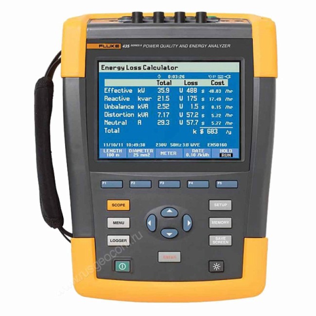 Комплект - анализатор энергии Fluke 435 II с кейсом Fluke C437-II Комплект - анализатор энергии Fluke 435 II с кейсом Fluke C437-II