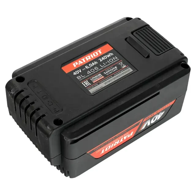 Батарея аккумуляторная Patriot BL 406 (40 В, 6 А*ч) Батарея аккумуляторная Patriot BL 406 (40 В, 6 А*ч)