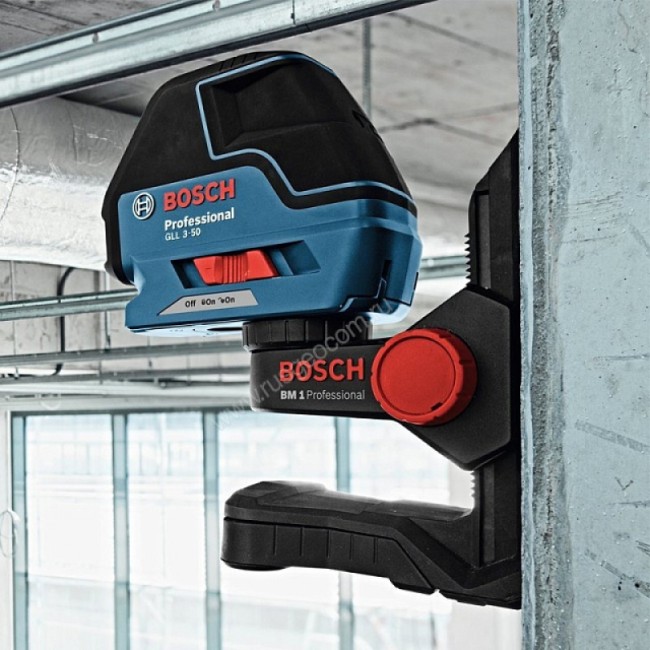 Лазерный уровень Bosch GLL 3-50+BM 1 с калибровкой