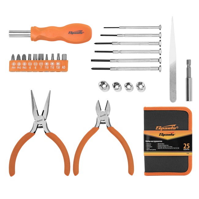 Набор инструментов бытовой, 25 предметов Sparta Набор инструментов бытовой, 25 предметов Sparta