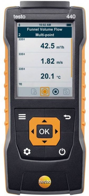 Комплект Testo 440 с Bluetooth-зондом влажности и температуры и кейсом Комплект Testo 440 с Bluetooth-зондом влажности и температуры и кейсом