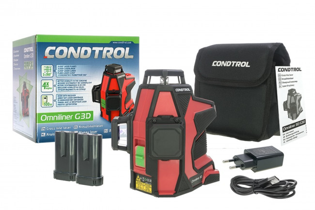 Лазерный уровень Condtrol Omniliner 3D G с зеленым лучом