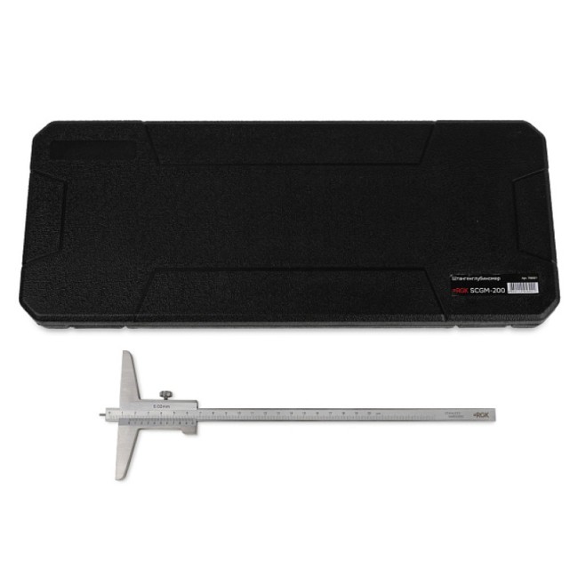 Штангенглубиномер RGK SCGM-200 с калибровкой