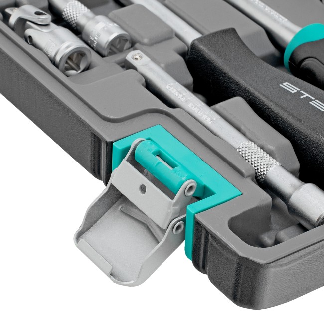 Набор инструментов, 1/4", CrV 57 предметов Stels