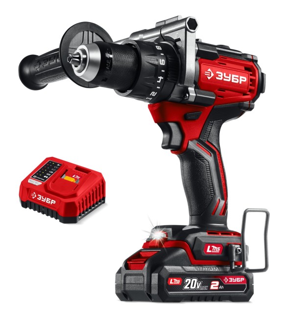 Ударная дрель-шуруповерт ДБУ-165-21 ЗУБР 20 В, 165 Н·м, 1 АКБ LMS (2 А·ч)