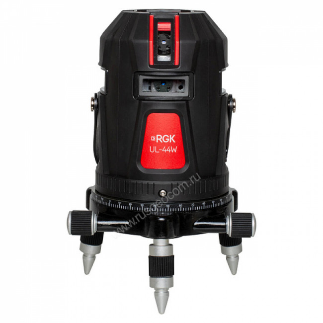 Комплект: лазерный уровень RGK UL-44W Black + штанга-упор