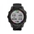 Часы Garmin Fenix 7 Sapphire Solar титановый серый DLC с черным ремешком