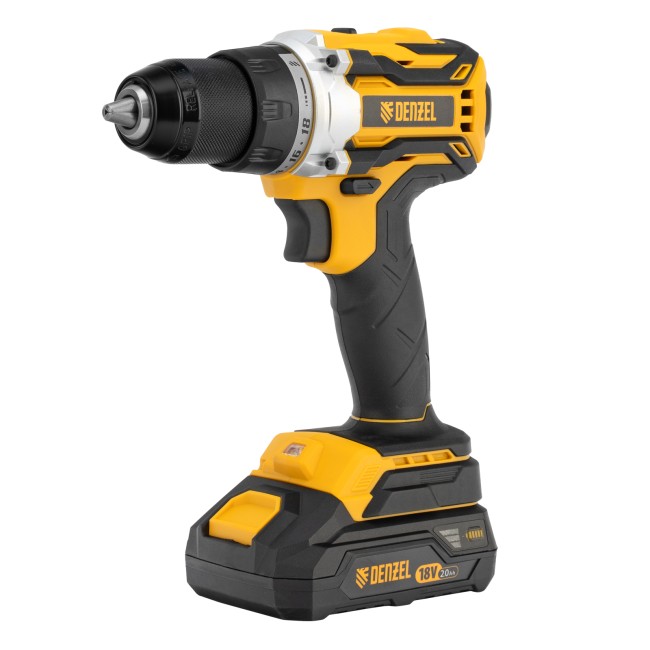 Дрель-шуруповерт аккумуляторная BLDL-18-02 Denzel Дрель-шуруповерт аккумуляторная BLDL-18-02 Denzel