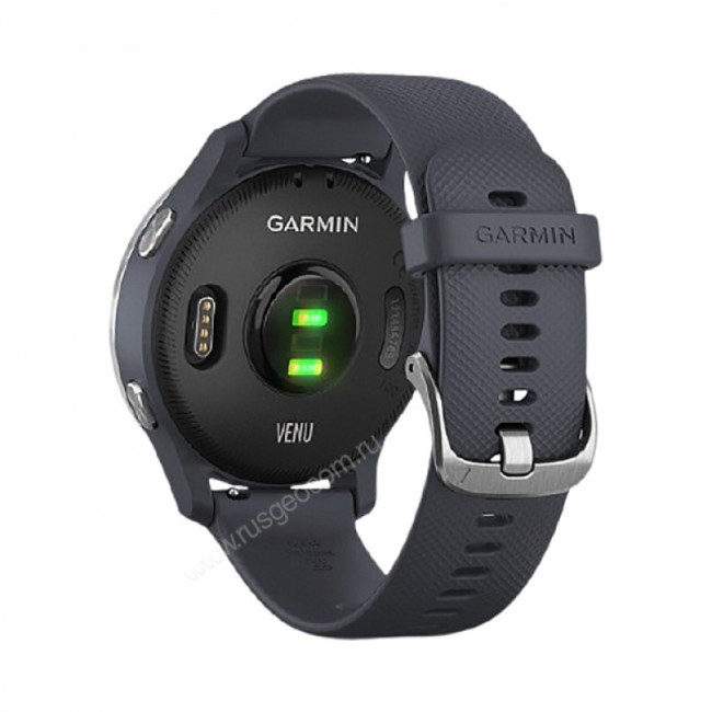 Часы Garmin Venu синий гранит с серебристым безелем Часы Garmin Venu синий гранит с серебристым безелем